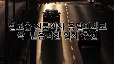 벌교읍 원룸이사, 용달이사로 싹! 🚚💨 믿음직한 업체 추천