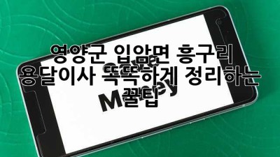 🚚 영양군 입암면 흥구리 용달이사, 똑똑하게 정리하는 꿀팁! 🍯