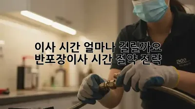 이사 시간, 얼마나 걸릴까요? 반포장이사 시간 절약 전략
