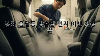 김해 응달동 방충망 먼지, 이젠 걱정 끝!
